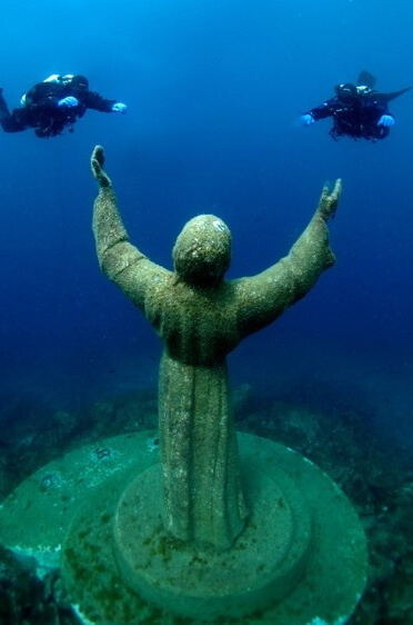 Christ of the Abyss - Portofino Divers